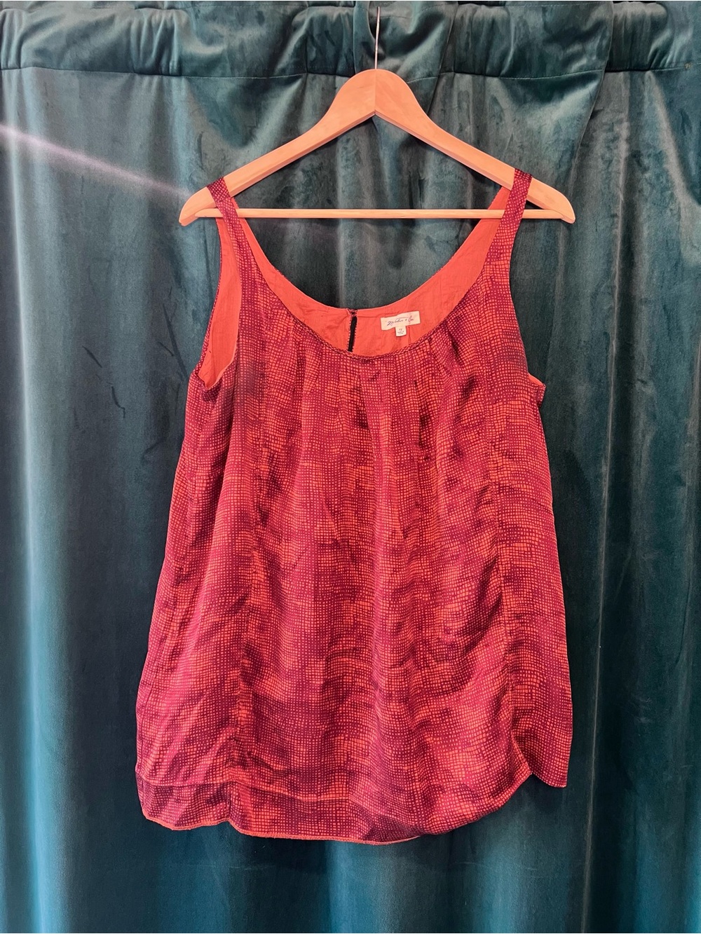 Y2K Martin + Osa/ American Eagle 100% Silk Patterned Tank